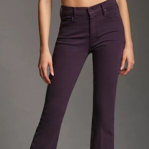 MOTHER The Weekender Mid Rise Flare Jeans | Purple | Size 25